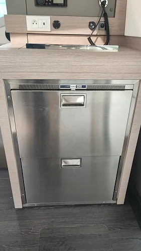 Galley of Fountaine Pajot Isla 40, a catamaran at Fethiye, Turkey
