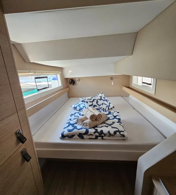 Cabin on Cap Bon, a Aventura 37 catamaran at Novi Vinodolski, Croatia