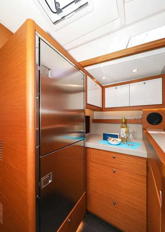 Galley of Musca, a Dufour 530 sailboat at Grad Trogir, Croatia