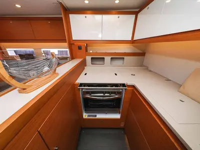 Galley of Musca, a Dufour 530 sailboat at Grad Trogir, Croatia