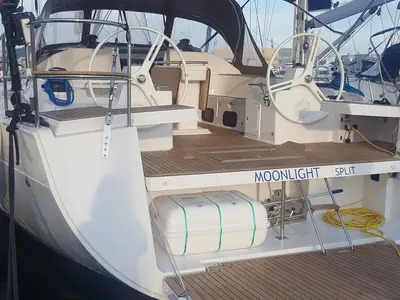 Moonlight, a Elan Impression 50 sailboat at Grad Biograd na Moru, Croatia