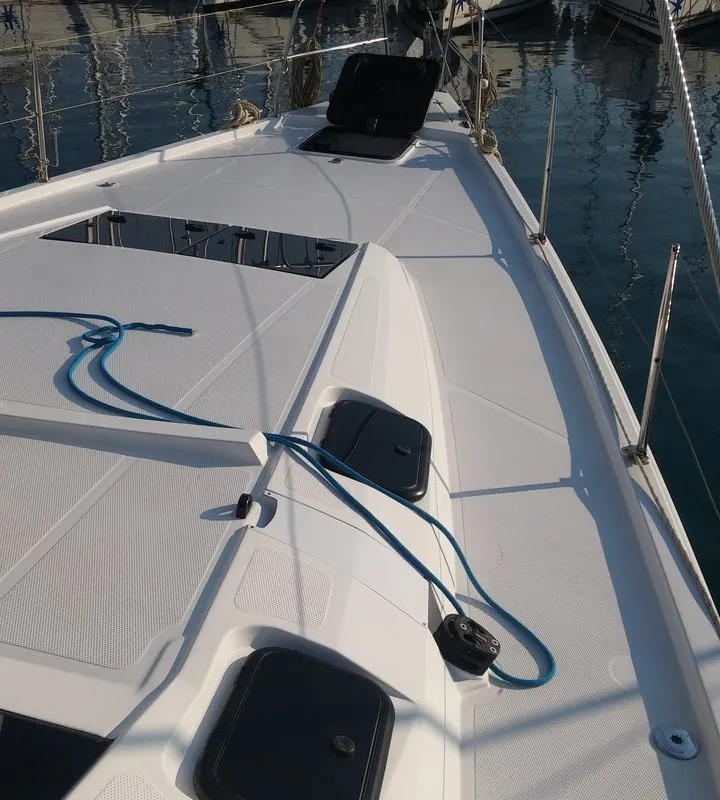 Moonlight, a Elan Impression 50 sailboat at Grad Biograd na Moru, Croatia