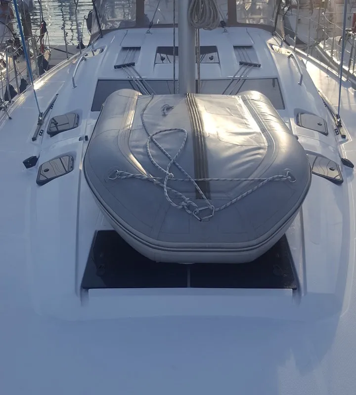 Moonlight, a Elan Impression 50 sailboat at Grad Biograd na Moru, Croatia