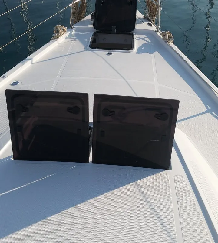 Moonlight, a Elan Impression 50 sailboat at Grad Biograd na Moru, Croatia