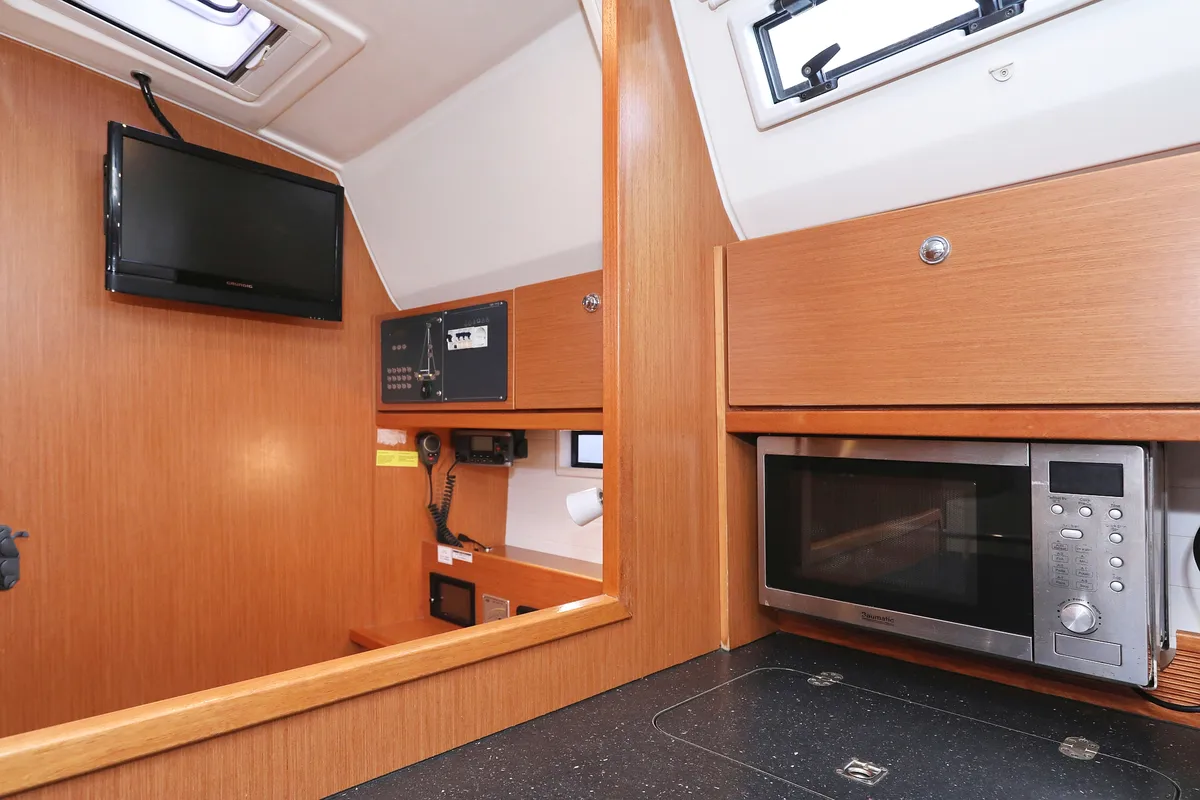 Galley of Siegal, a Bavaria Cruiser 50 sailboat at Grad Biograd na Moru, Croatia