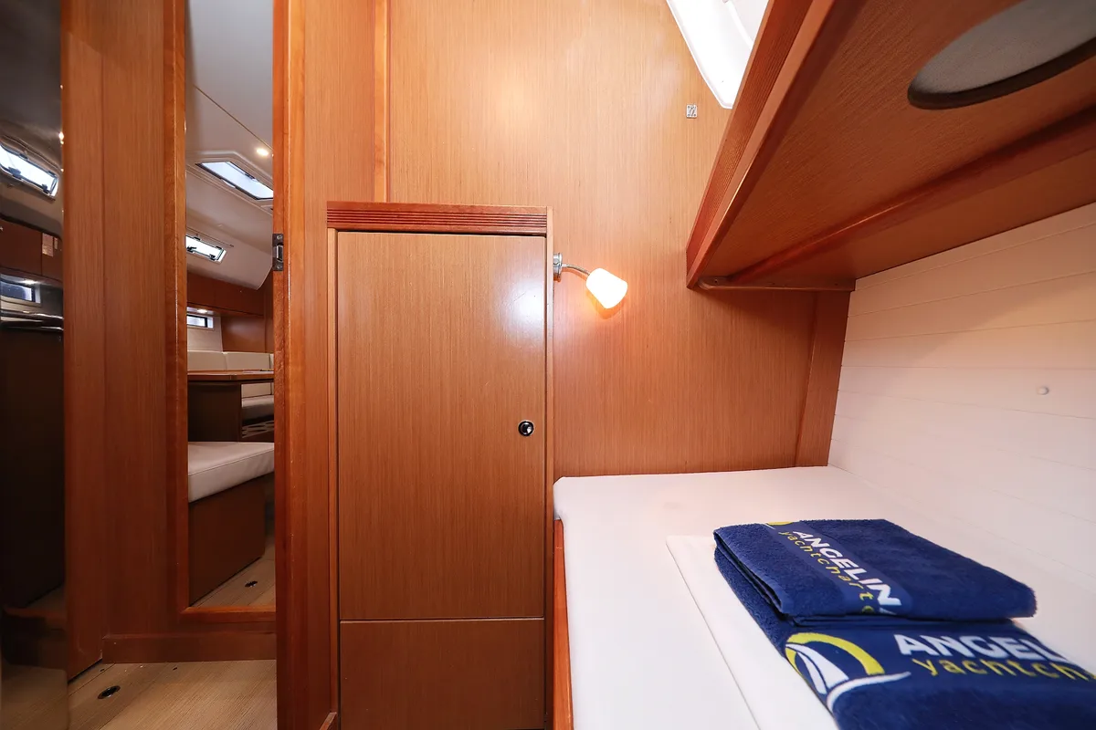 Cabin on Siegal, a Bavaria Cruiser 50 sailboat at Grad Biograd na Moru, Croatia