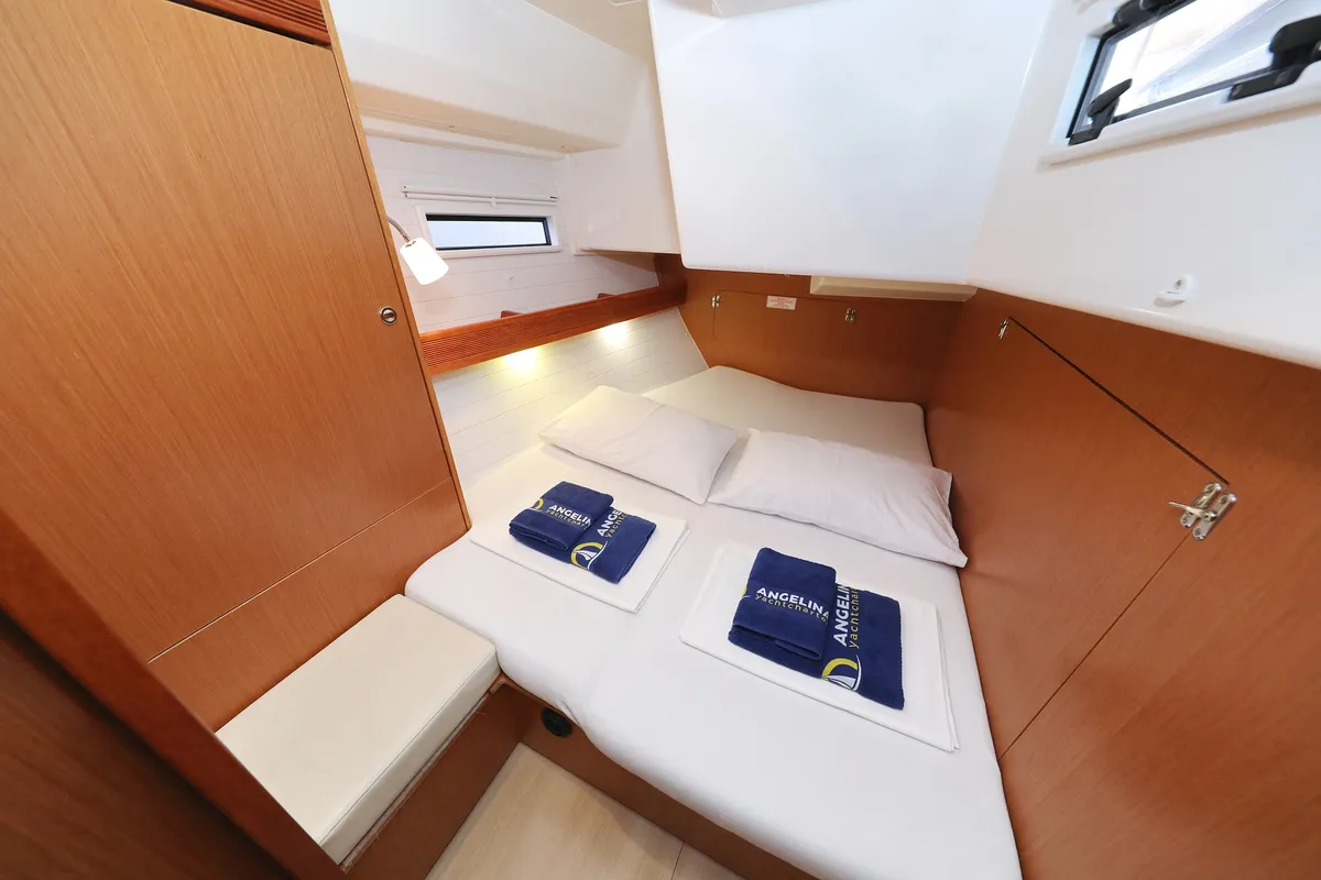 Cabin on Siegal, a Bavaria Cruiser 50 sailboat at Grad Biograd na Moru, Croatia