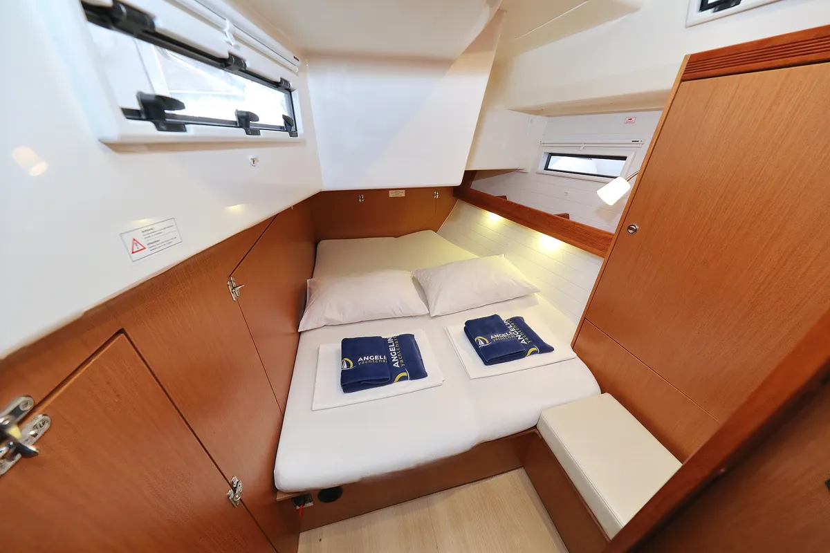 Cabin on Siegal, a Bavaria Cruiser 50 sailboat at Grad Biograd na Moru, Croatia
