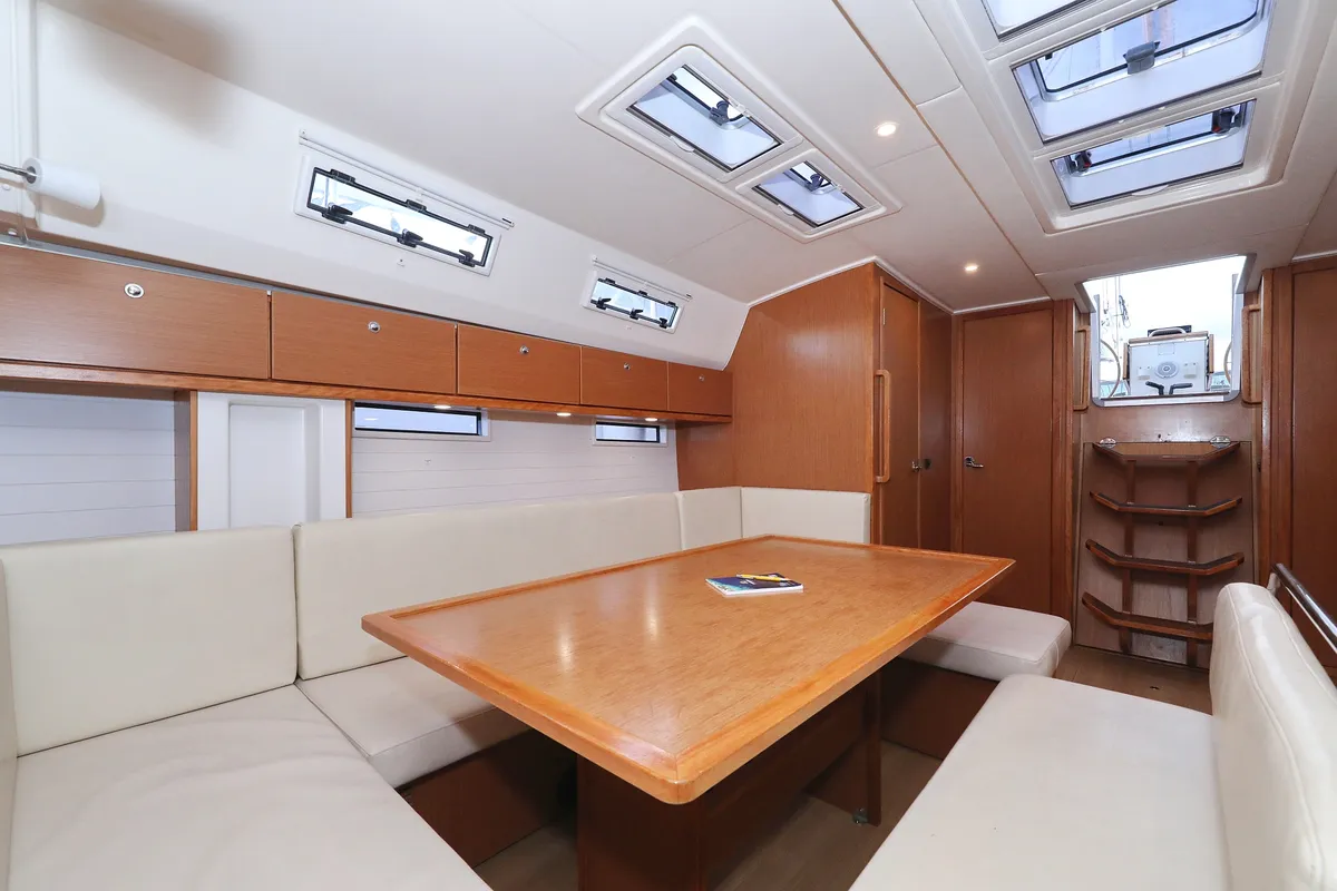 Salon of Siegal, a Bavaria Cruiser 50 sailboat at Grad Biograd na Moru, Croatia