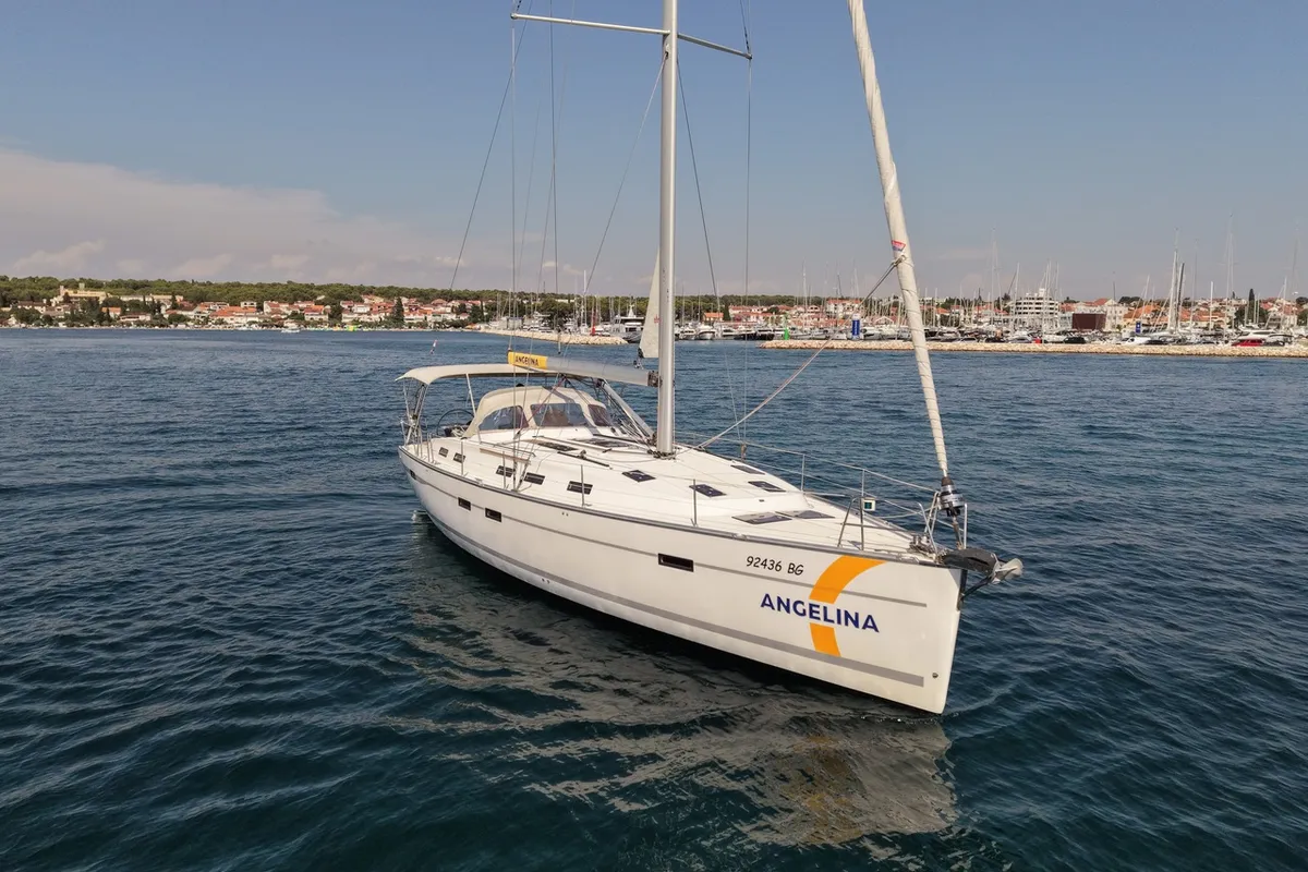 Siegal, a Bavaria Cruiser 50 sailboat at Grad Biograd na Moru, Croatia