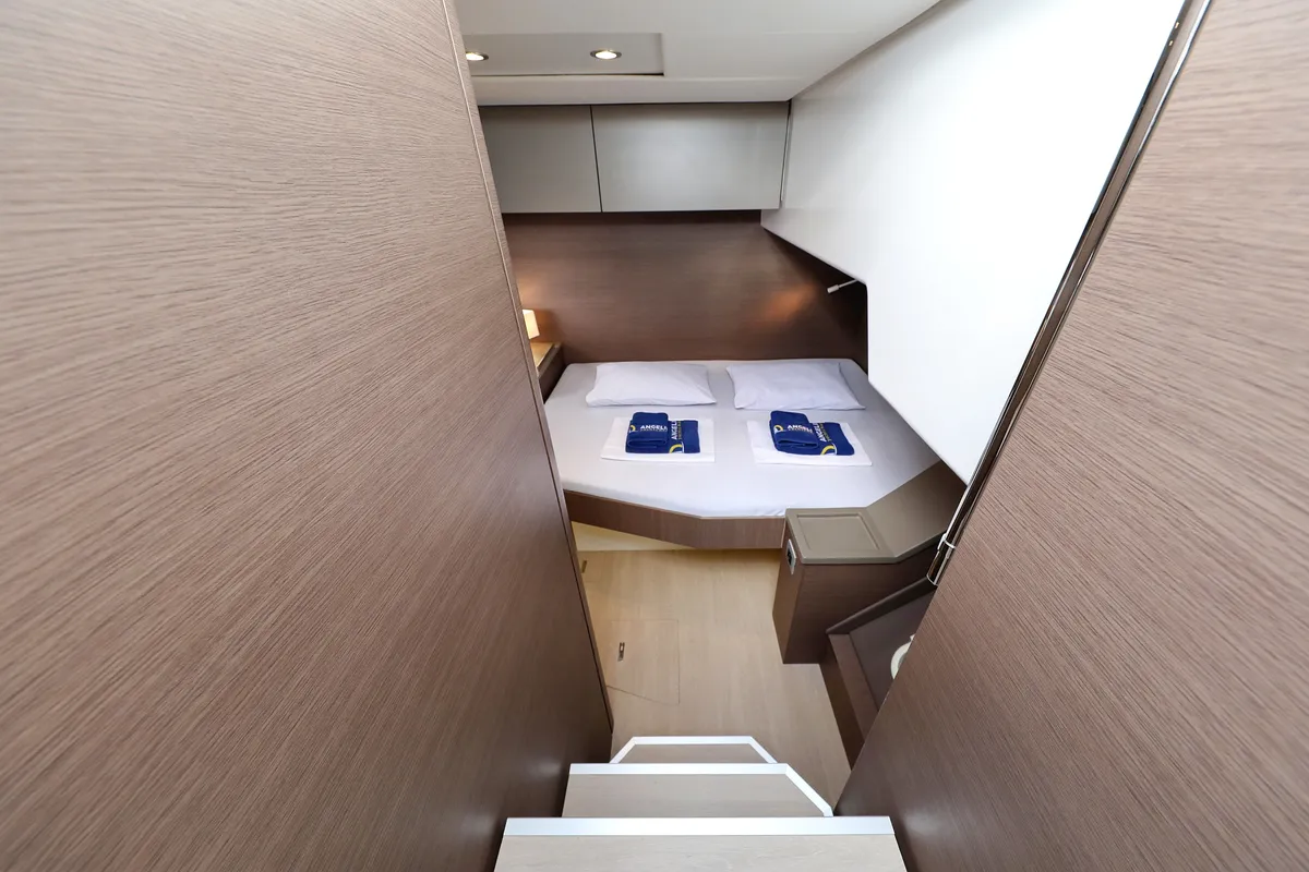 Cabin on Triton, a Bali 4.6 catamaran at Trogir, Croatia