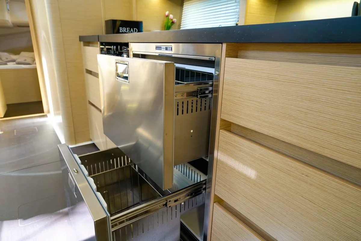 Galley of Evelyn, a Hanse 508 sailboat at Seget Donji, Croatia