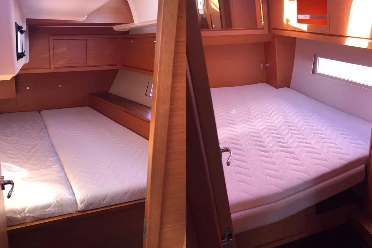 Cabin on Scruscio du Mari, a Dufour 470 sailboat at Procida, Italy