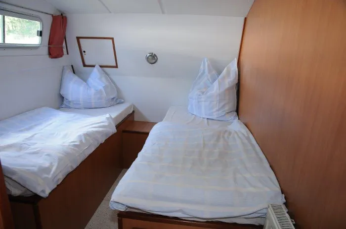 Cabin on Aphrodite, a Gulet Tarpon 42 TP motorboat at Lübz, Germany