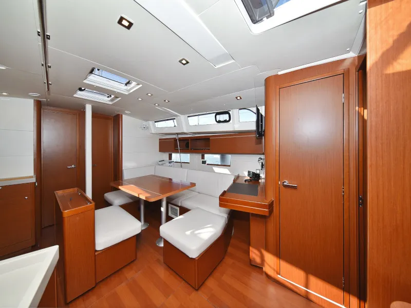 Salon of Antonela M, a Beneteau Oceanis 46.1 sailboat at Zadar, Croatia