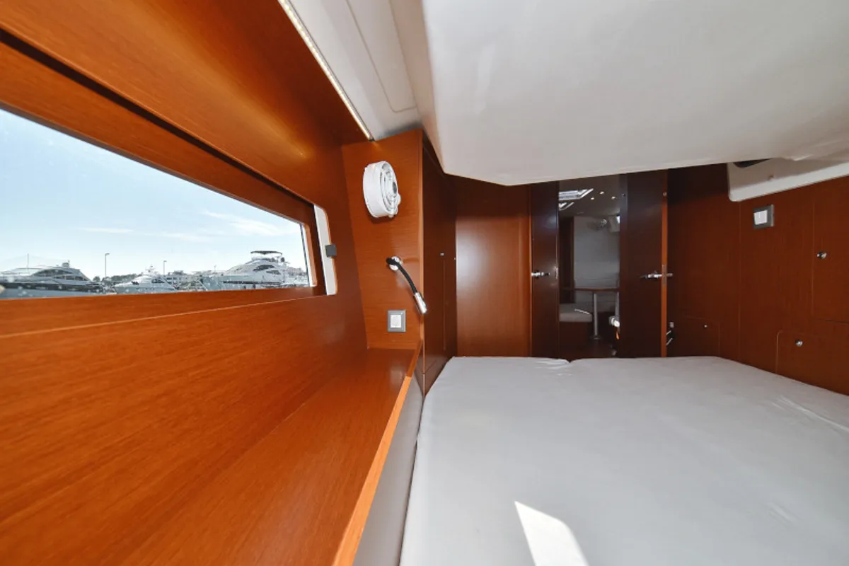 Exterior view of Antonela M, a Beneteau Oceanis 46.1 sailboat at Zadar, Croatia