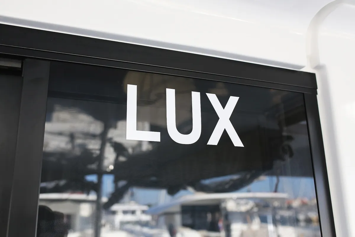 Lux, a Lagoon 50 catamaran at Sukošan, Croatia
