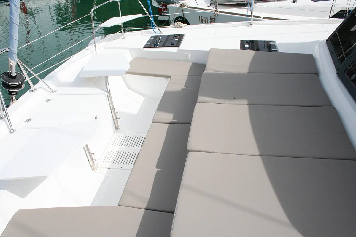 Family 257, a Bali Catspace catamaran at Dubrovnik, Croatia