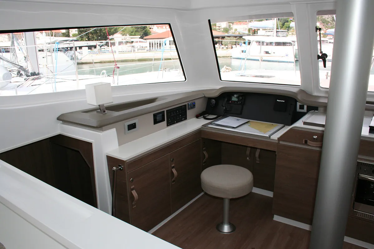 Family 257, a Bali Catspace catamaran at Dubrovnik, Croatia