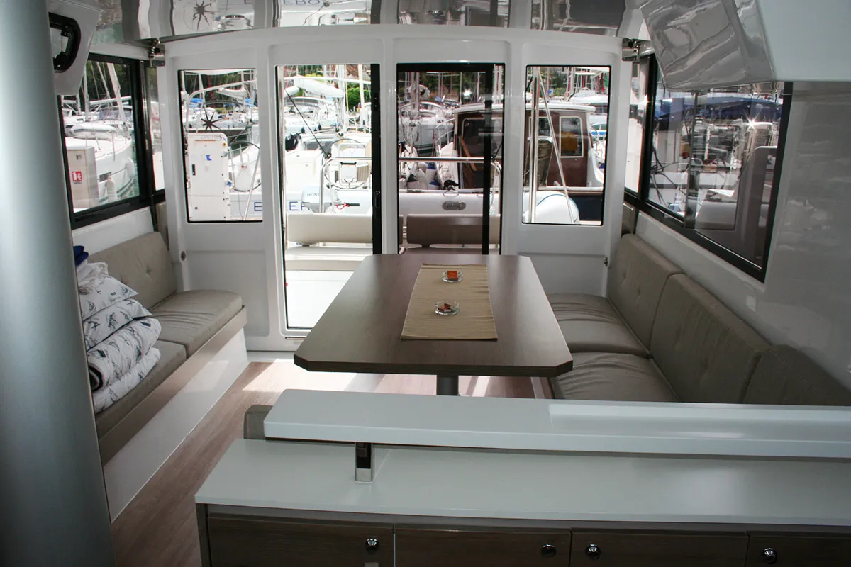 Family 257, a Bali Catspace catamaran at Dubrovnik, Croatia