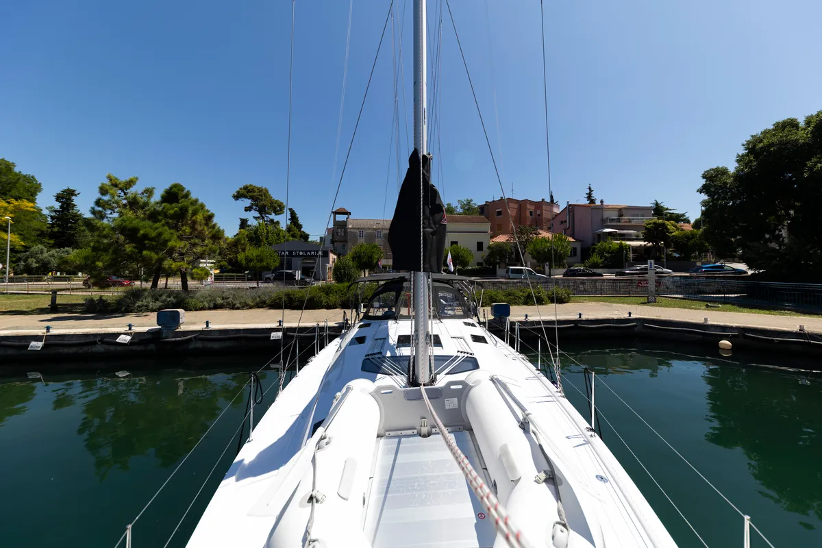 Salon of Vekenega, a Elan Impression 45 sailboat at Zadar, Croatia