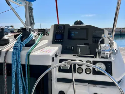 Cat AnnA, a Leopard 45 catamaran at Paralio Astros, Greece