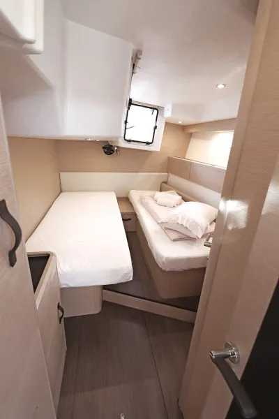 Cabin on Atlas, a Jeanneau 58 sailboat at Lavreotiki Municipal Unit, Greece