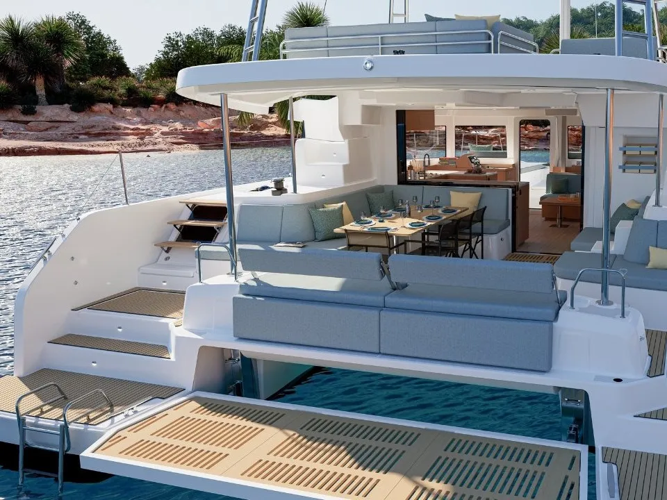 Manaia, a Lagoon 47 catamaran at Seget Donji, Croatia