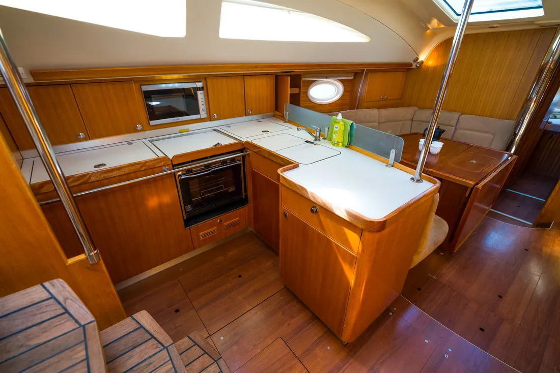 Skatka, a Elan 434 Impression sailboat at Grad Biograd na Moru, Croatia
