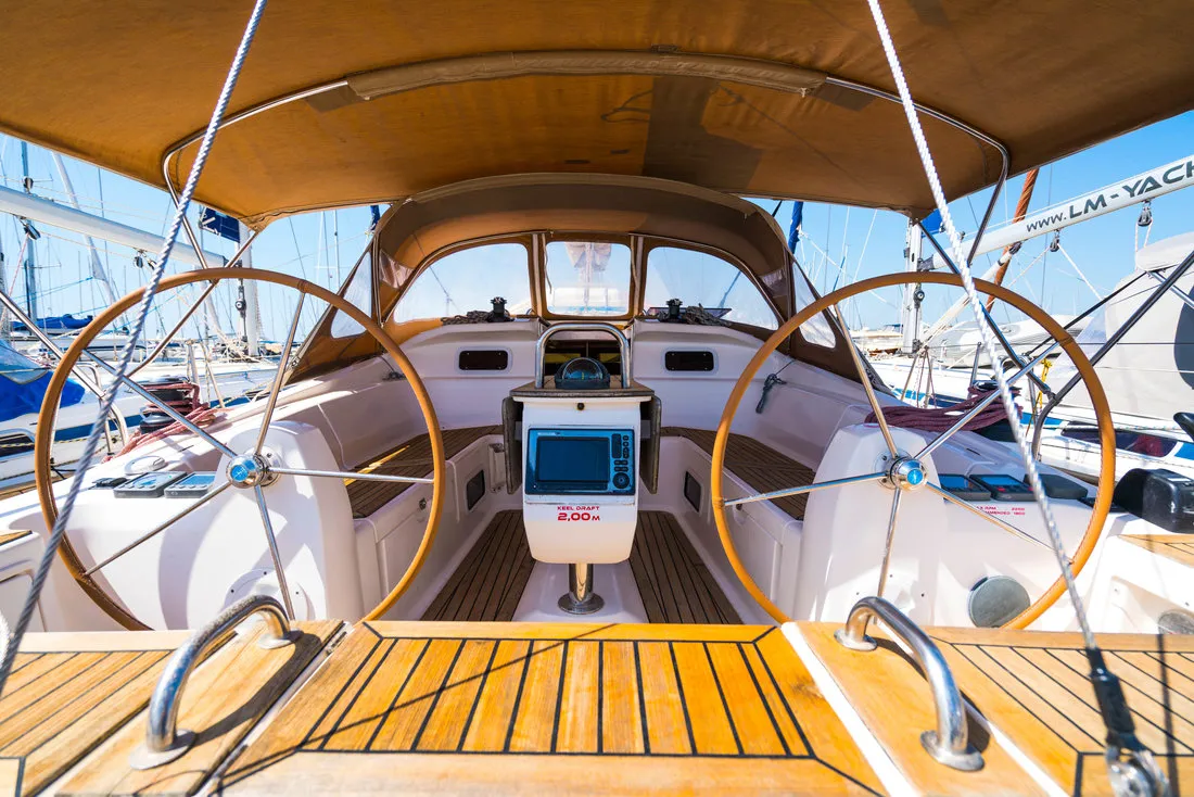 Skatka, a Elan 434 Impression sailboat at Grad Biograd na Moru, Croatia