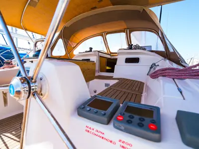 Skatka, a Elan 434 Impression sailboat at Grad Biograd na Moru, Croatia