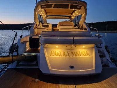 Hakuna Matata, a Cranchi M44 HT motor yacht at Punat, Croatia