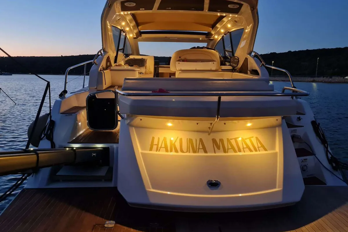Hakuna Matata, a Cranchi M44 HT motor yacht at Punat, Croatia