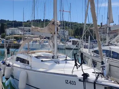 Exterior view of Joy AS, a Dufour 350 sailboat at Izola / Isola, Slovenia
