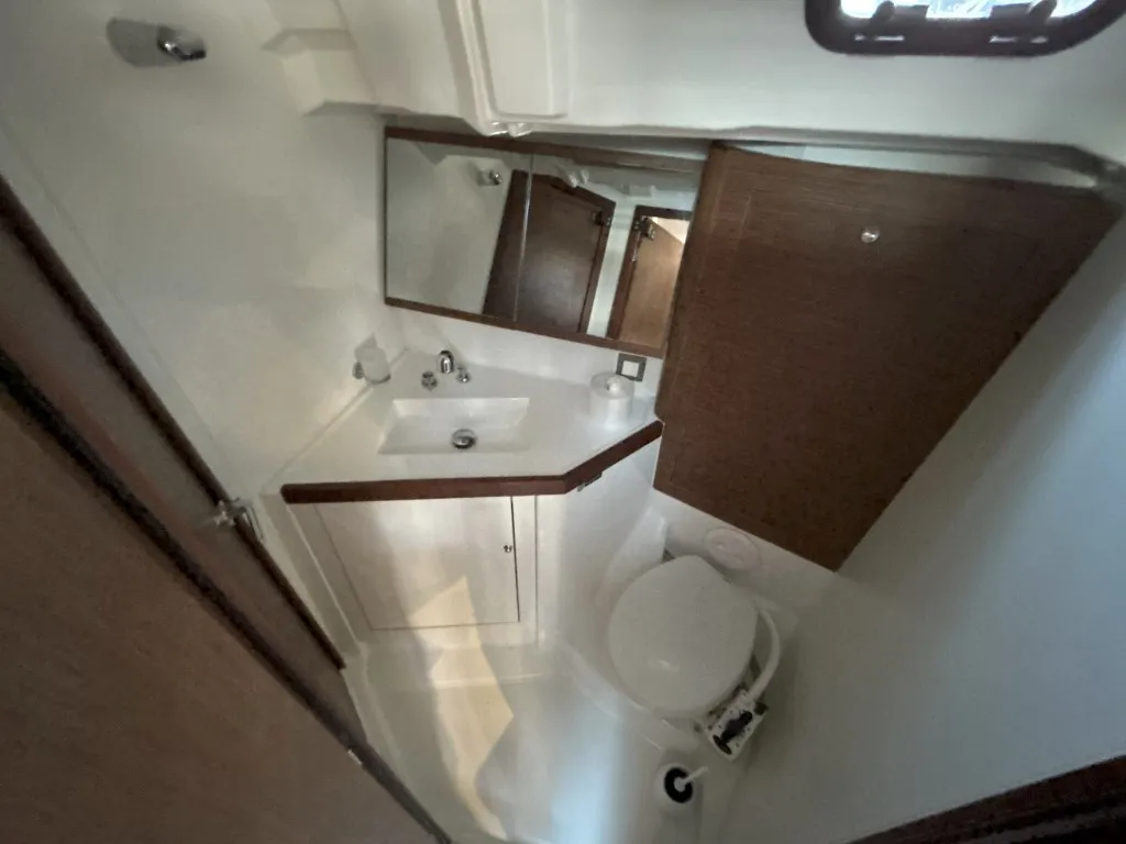 Head on Bumblebee, a Beneteau Oceanis 46.1 sailboat at Split, Croatia