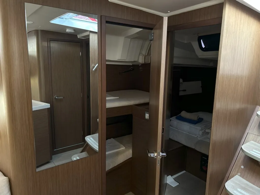Cabin on Bumblebee, a Beneteau Oceanis 46.1 sailboat at Split, Croatia