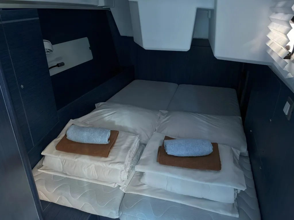 Cabin on Bumblebee, a Beneteau Oceanis 46.1 sailboat at Split, Croatia