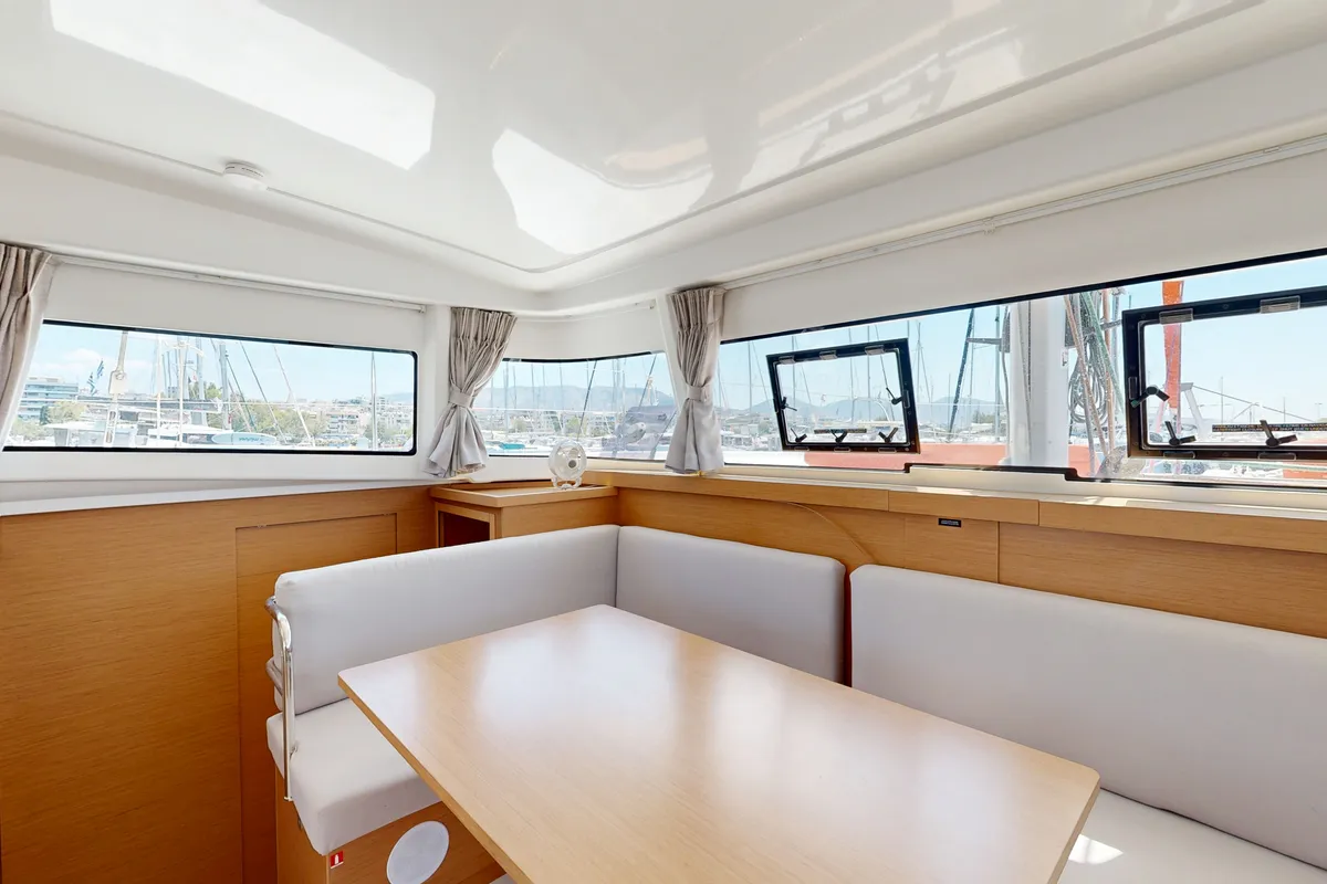 Alia, a Excess 11 catamaran at Rhodes, Greece