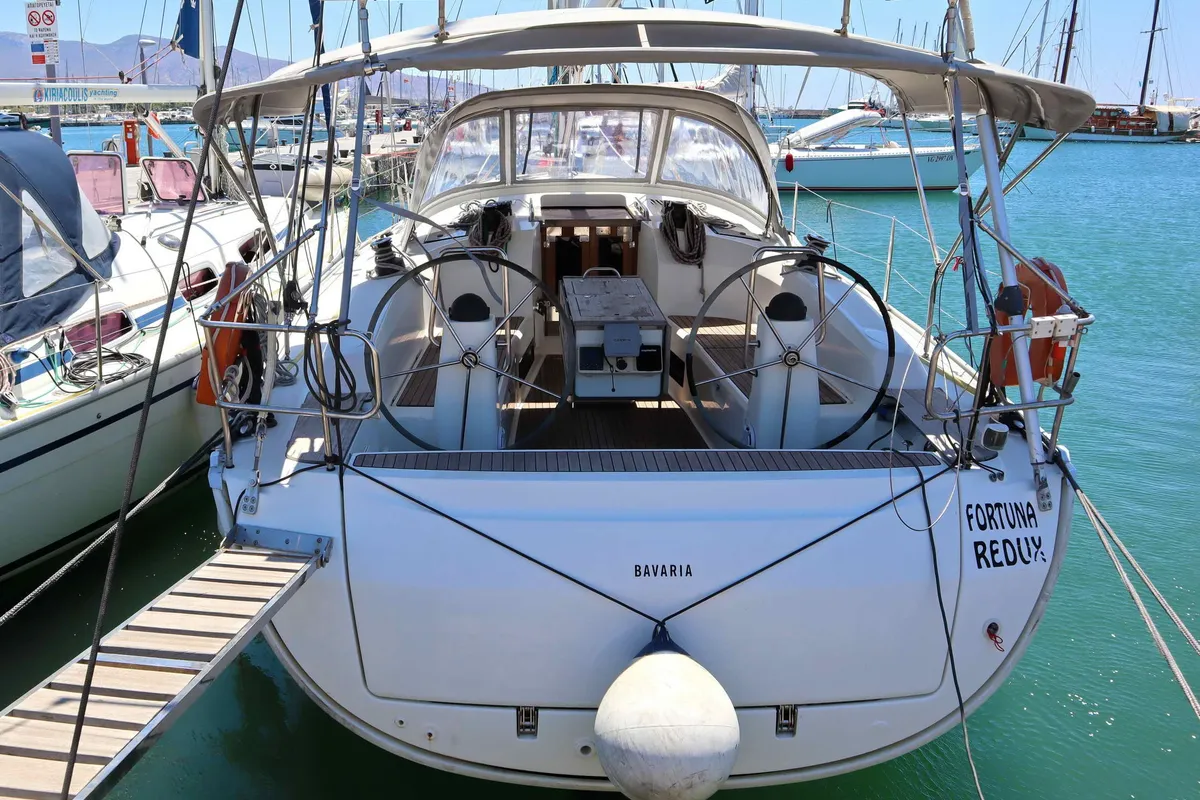 FORTUNA REDUX, a Bavaria Cruiser 40 sailboat at Municipal Unit of Nea Peramos, Greece
