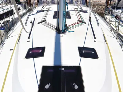FORTUNA REDUX, a Bavaria Cruiser 40 sailboat at Municipal Unit of Nea Peramos, Greece