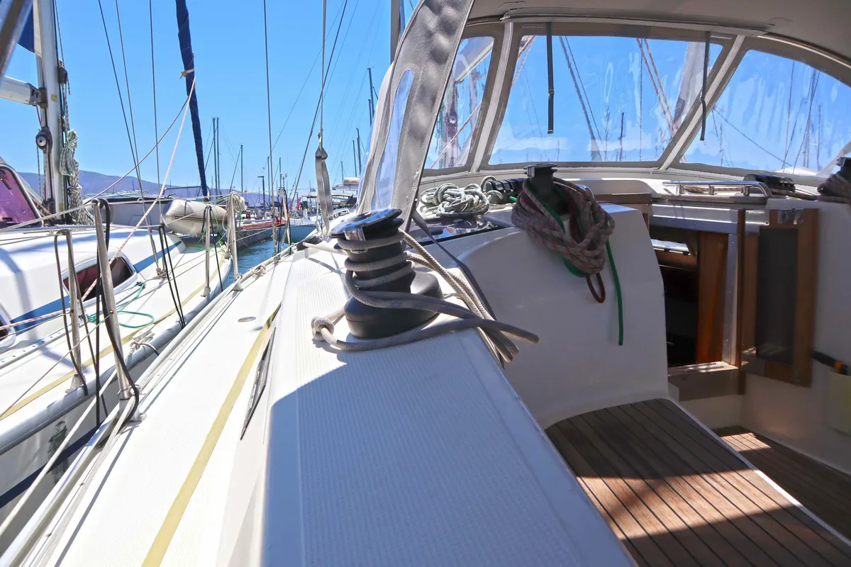 FORTUNA REDUX, a Bavaria Cruiser 40 sailboat at Municipal Unit of Nea Peramos, Greece