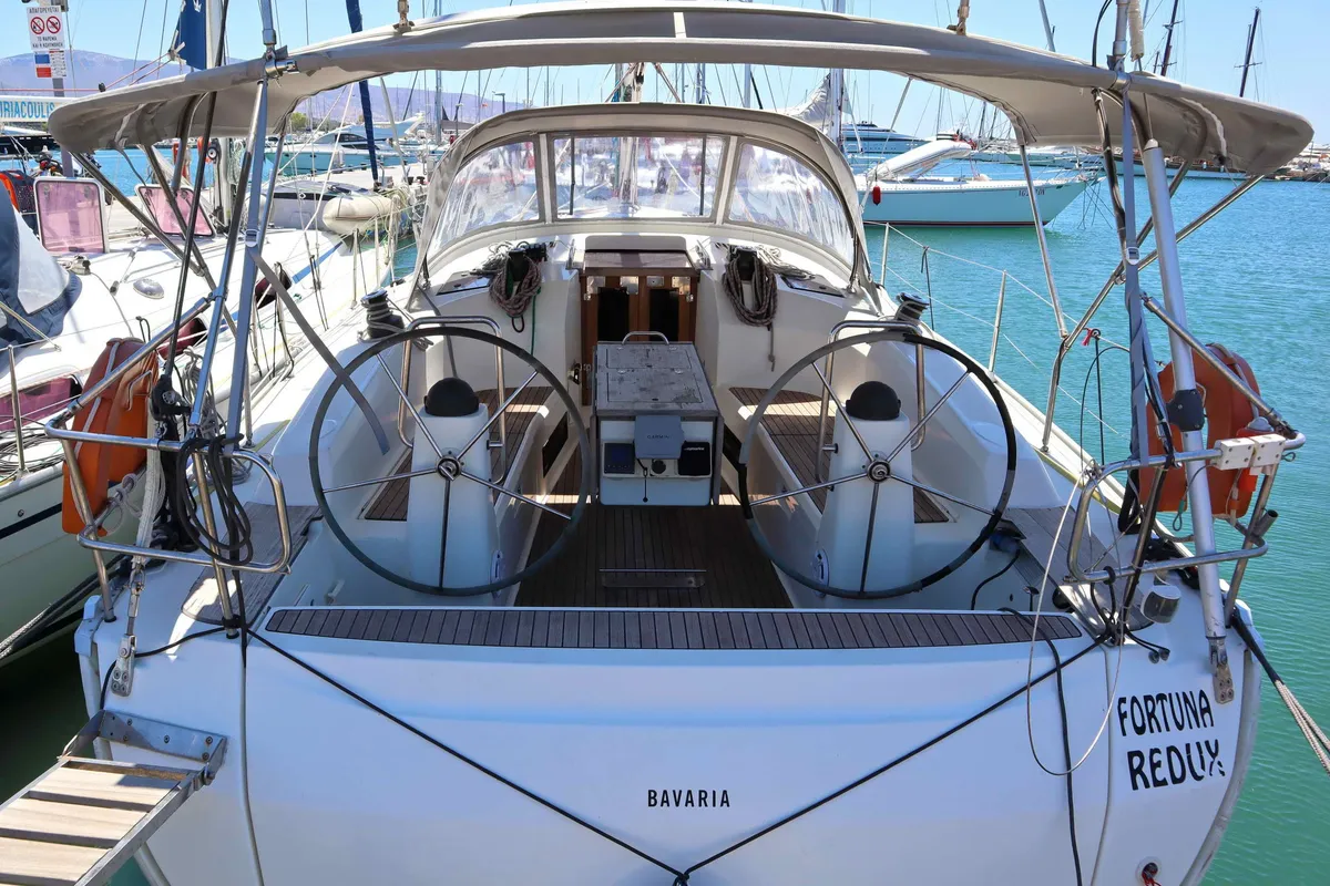 FORTUNA REDUX, a Bavaria Cruiser 40 sailboat at Municipal Unit of Nea Peramos, Greece