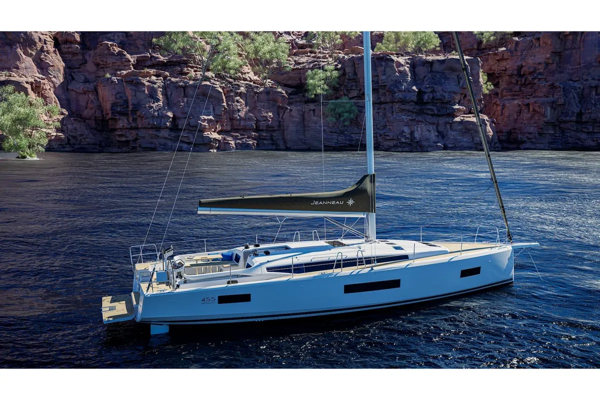Elysia, a Jeanneau Sun Odyssey 455 sailboat at Salerno, Italy