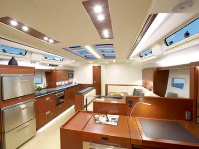 Galley of Amethyst, a Hanse 575 sailboat at Općina Sukošan, Croatia