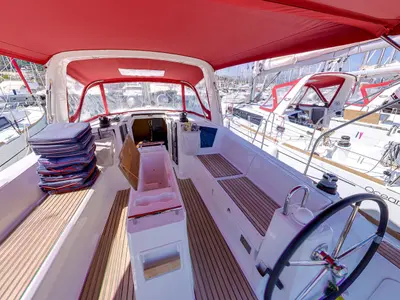 Teodora, a Beneteau Oceanis 38.1 sailboat at Dubrovnik, Croatia
