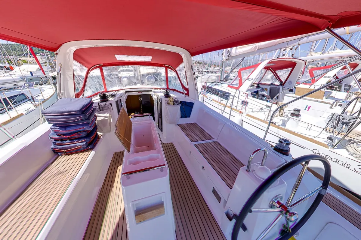 Teodora, a Beneteau Oceanis 38.1 sailboat at Dubrovnik, Croatia
