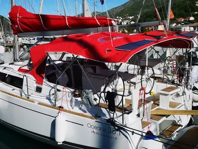 Teodora, a Beneteau Oceanis 38.1 sailboat at Dubrovnik, Croatia