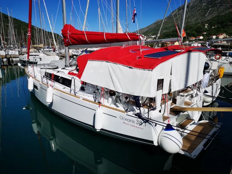 Teodora, a Beneteau Oceanis 38.1 sailboat at Dubrovnik, Croatia
