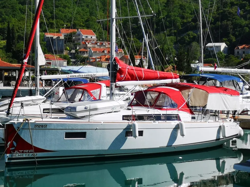 Teodora, a Beneteau Oceanis 38.1 sailboat at Dubrovnik, Croatia
