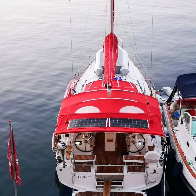 Teodora, a Beneteau Oceanis 38.1 sailboat at Dubrovnik, Croatia